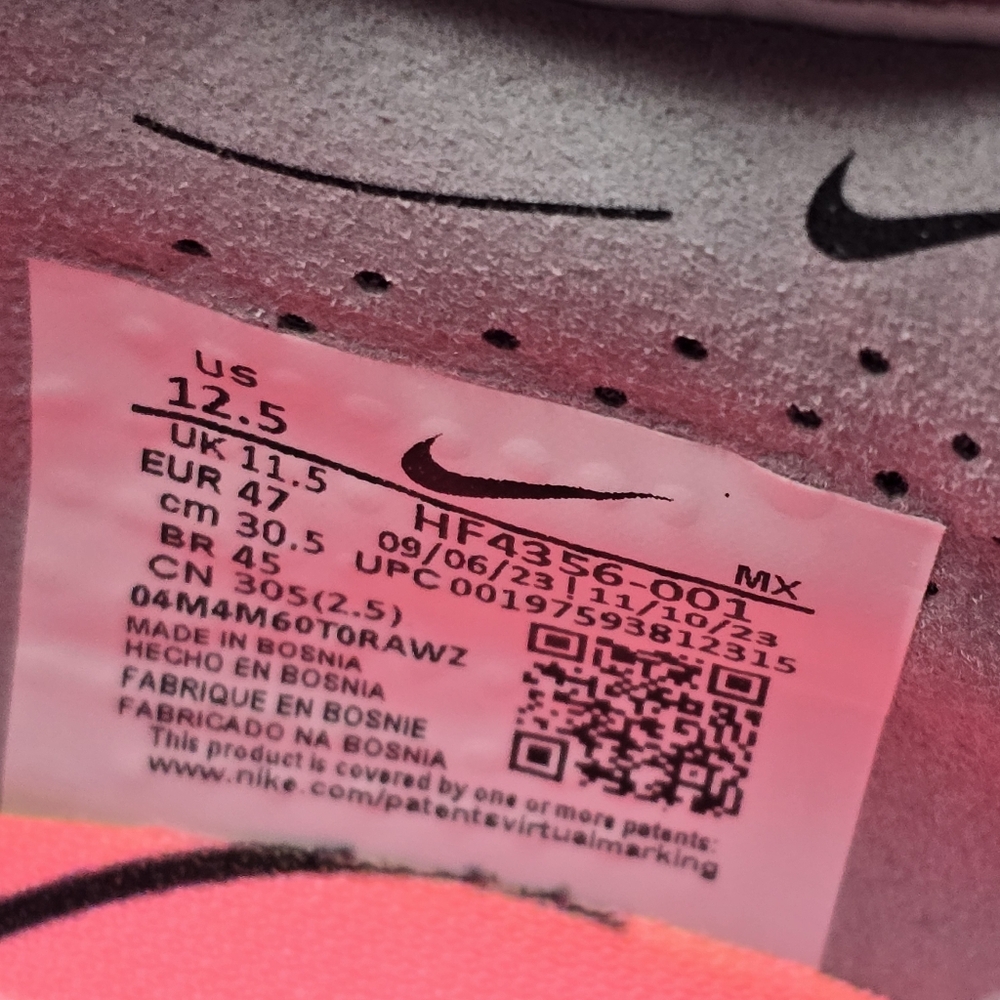 Nike Phantom GX II Elite SG‎ Pro AC P Atmosphere Grey HF4356-001 Men’s Size 12.5 - Picture 8 of 8